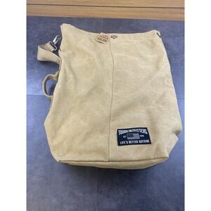 Tough Outfitters Khaki Canvas Military-Style Duffle Backpack New w/Tags